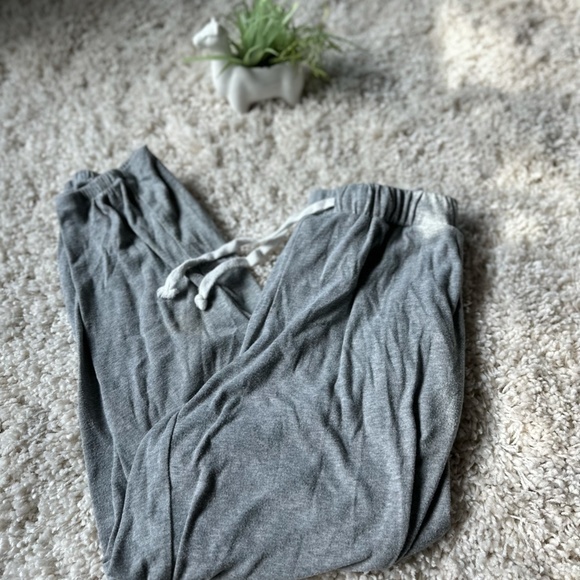 Leo Rosi light grey drawstring lazy loungey loungewear athletic jogger s… - Picture 3 of 5
